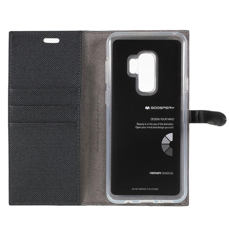 MERCURY GOOSPERY Milano Diary Leather Wallet Stand Case for Samsung Galaxy S9+ G965 - Black-9