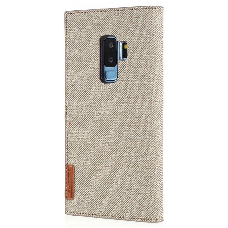 MERCURY GOOSPERY Milano Diary Leather Wallet Phone Case for Samsung Galaxy S9+ G965 - Khaki-3