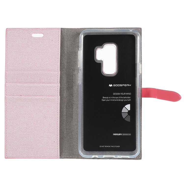 MERCURY GOOSPERY Milano Diary Leather Wallet Phone Shell for Samsung Galaxy S9+ G965 - Pink-7