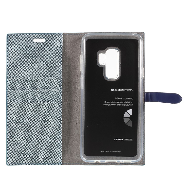 MERCURY GOOSPERY Milano Diary Leather Wallet Mobile Case for Samsung Galaxy S9+ G965 - Blue-7