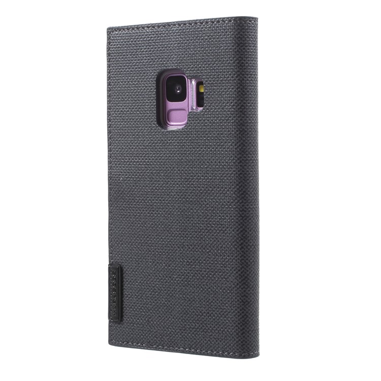 MERCURY GOOSPERY Milano Diary Leather Case Wallet for Samsung Galaxy S9 SM-G960 - Black-3