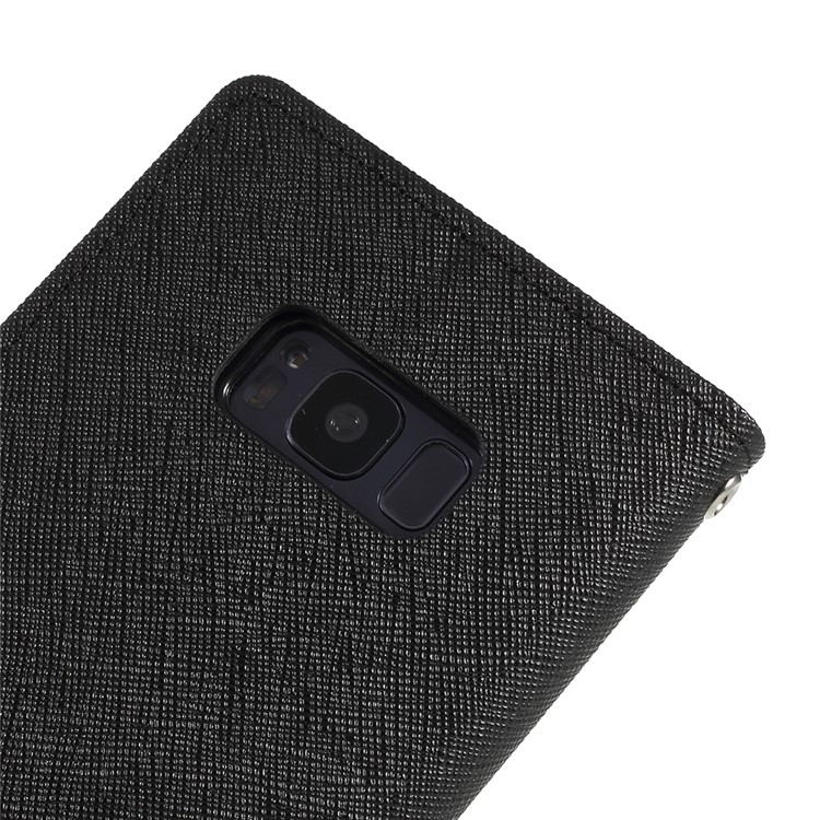 MERCURY GOOSPERY Fancy Flip Leather Wallet Phone Casing for Samsung Galaxy S8 Plus SM-G955 - Black-9
