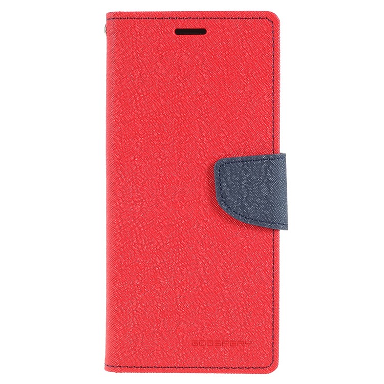 MERCURY GOOSPERY Fancy Flip Leather Wallet Phone Shell for Samsung Galaxy S8 Plus SM-G955 - Red-1