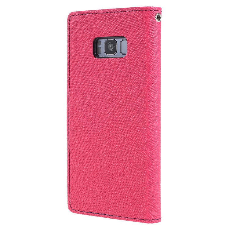 MERCURY GOOSPERY Fancy Flip Leather Wallet Phone Case for Samsung Galaxy S8 Plus SM-G955 - Rose-3