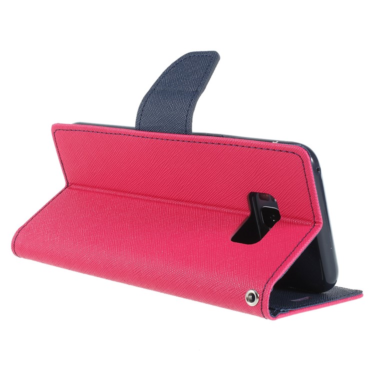 MERCURY GOOSPERY Fancy Flip Leather Wallet Phone Case for Samsung Galaxy S8 Plus SM-G955 - Rose-5