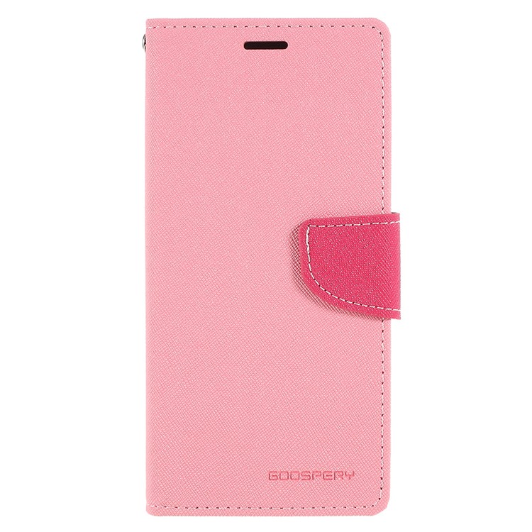 MERCURY GOOSPERY Fancy Flip Leather Wallet Mobile Phone Casing for Samsung Galaxy S8+ SM-G955 - Pink-1