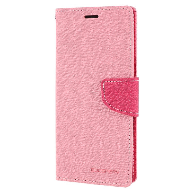 MERCURY GOOSPERY Fancy Flip Leather Wallet Mobile Phone Casing for Samsung Galaxy S8+ SM-G955 - Pink-2