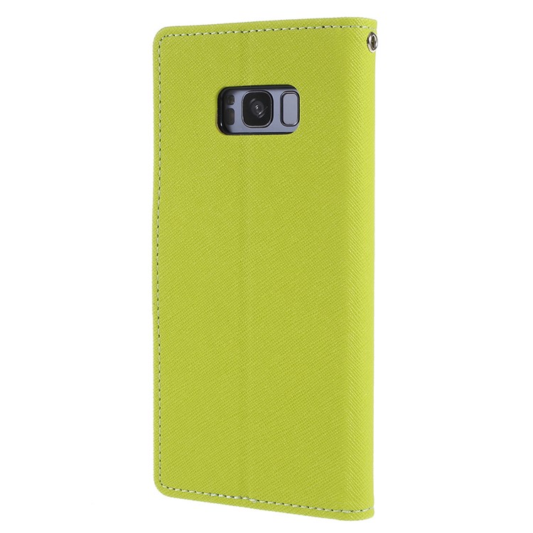 MERCURY GOOSPERY Fancy Flip Leather Wallet Protective Casing for Samsung Galaxy S8+ SM-G955 - Green-3