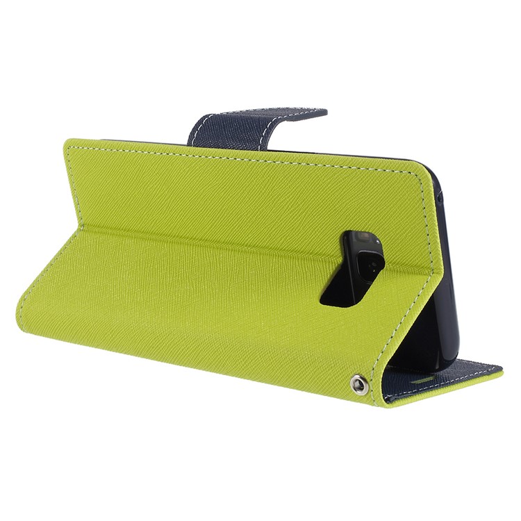 MERCURY GOOSPERY Fancy Flip Leather Wallet Protective Casing for Samsung Galaxy S8+ SM-G955 - Green-5