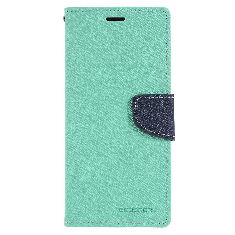 MERCURY GOOSPERY Fancy Flip Leather Wallet Mobile Phone Shell for Samsung Galaxy S8+ SM-G955 - Cyan-1