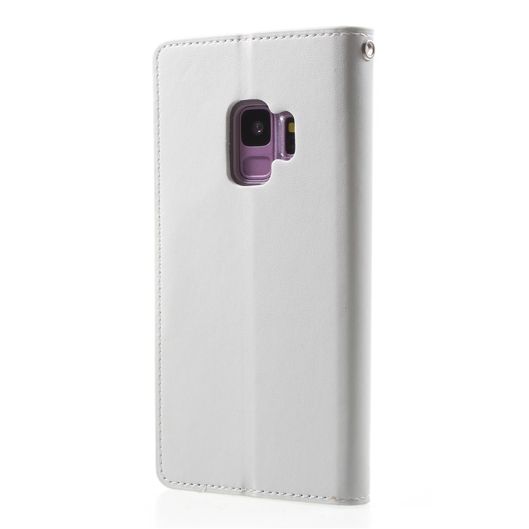 MERCURY GOOSPERY Sonata Diary Leather Wallet Stand Case for Samsung Galaxy S9 SM-G960 - White-2