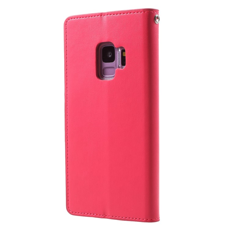 MERCURY GOOSPERY Sonata Diary Leather Wallet Stand Casing for Samsung Galaxy S9 SM-G960 - Rose-2