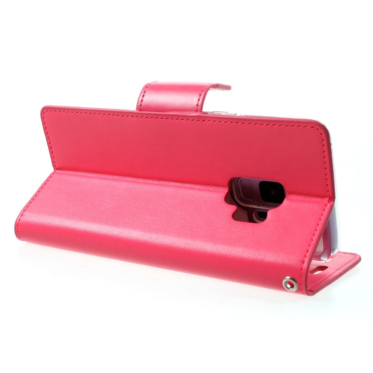MERCURY GOOSPERY Sonata Diary Leather Wallet Stand Casing for Samsung Galaxy S9 SM-G960 - Rose-5