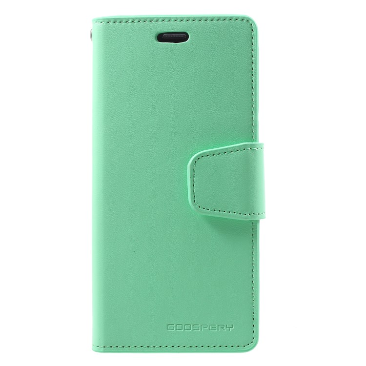 MERCURY GOOSPERY Sonata Diary Leather Wallet Stand Cell Phone Case for Samsung Galaxy S9 SM-G960 - Cyan-1
