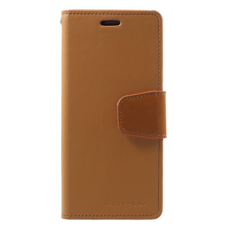 MERCURY GOOSPERY Sonata Diary Leather Wallet Stand Protective Shell for Samsung Galaxy S9 SM-G960 - Brown-1