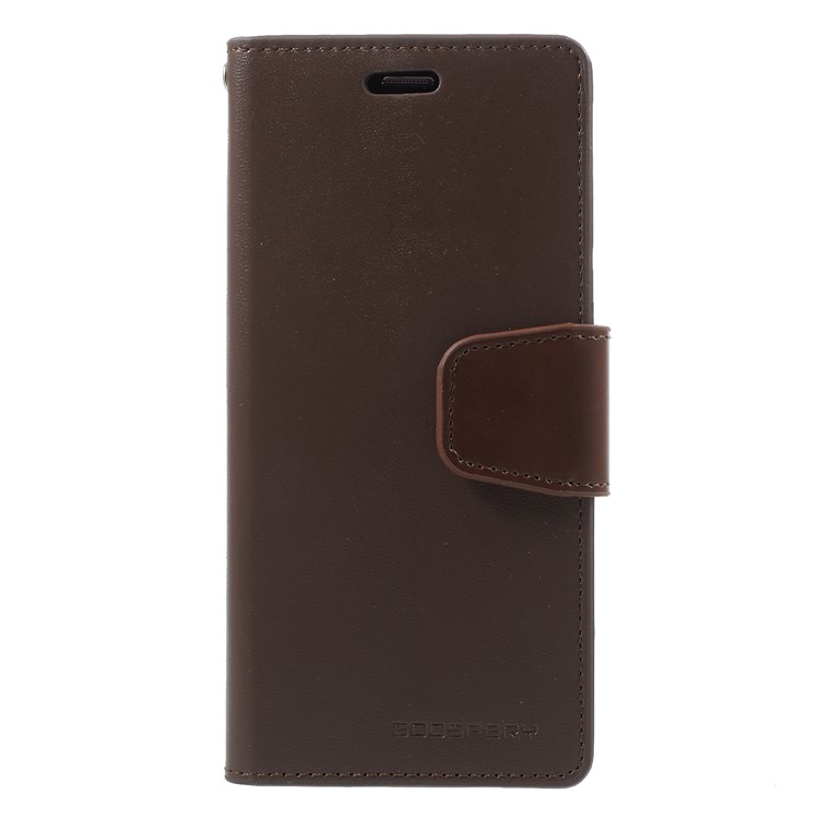 MERCURY GOOSPERY Sonata Diary Leather Wallet Stand Protective Casing for Samsung Galaxy S9 SM-G960 - Coffee-1