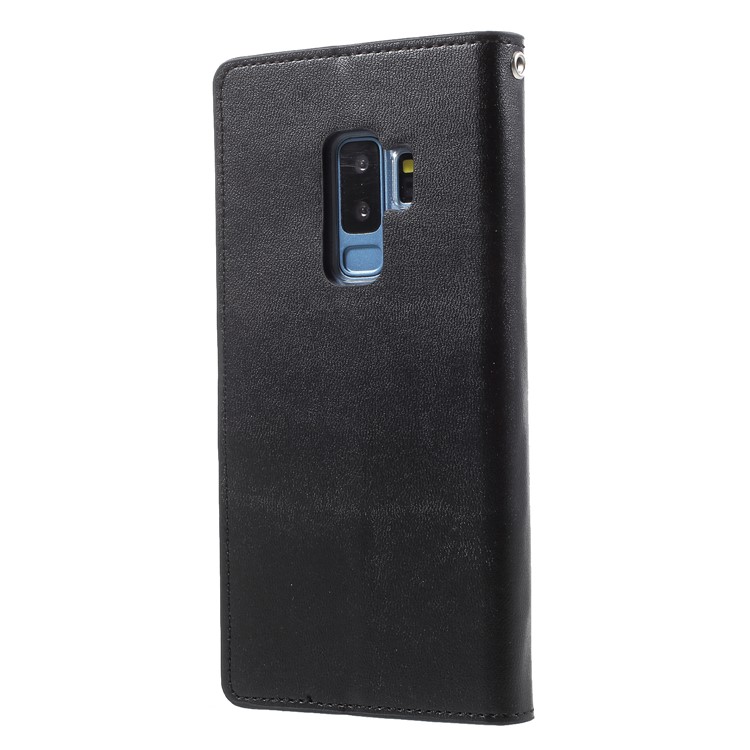 MERCURY GOOSPERY Sonata Diary Leather Wallet Stand Cover for Samsung Galaxy S9 Plus SM-G965 - Black-2