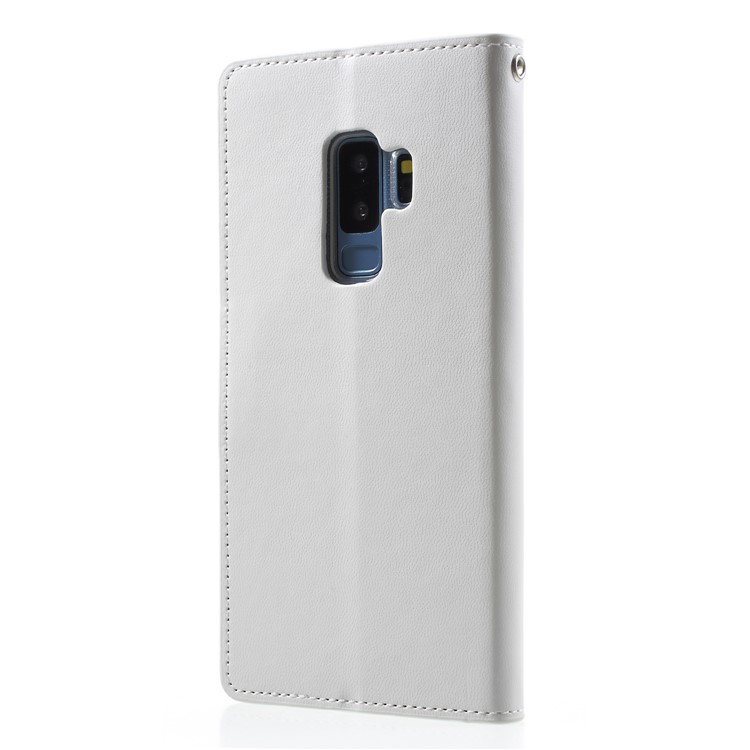 MERCURY GOOSPERY Sonata Diary Leather Wallet Stand Case for Samsung Galaxy S9 Plus SM-G965 - White-2