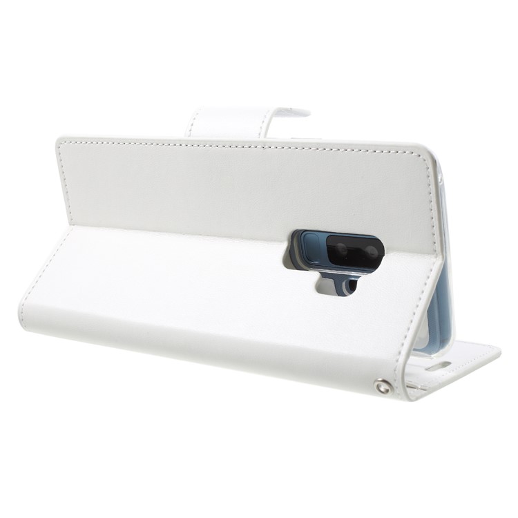 MERCURY GOOSPERY Sonata Diary Leather Wallet Stand Case for Samsung Galaxy S9 Plus SM-G965 - White-5