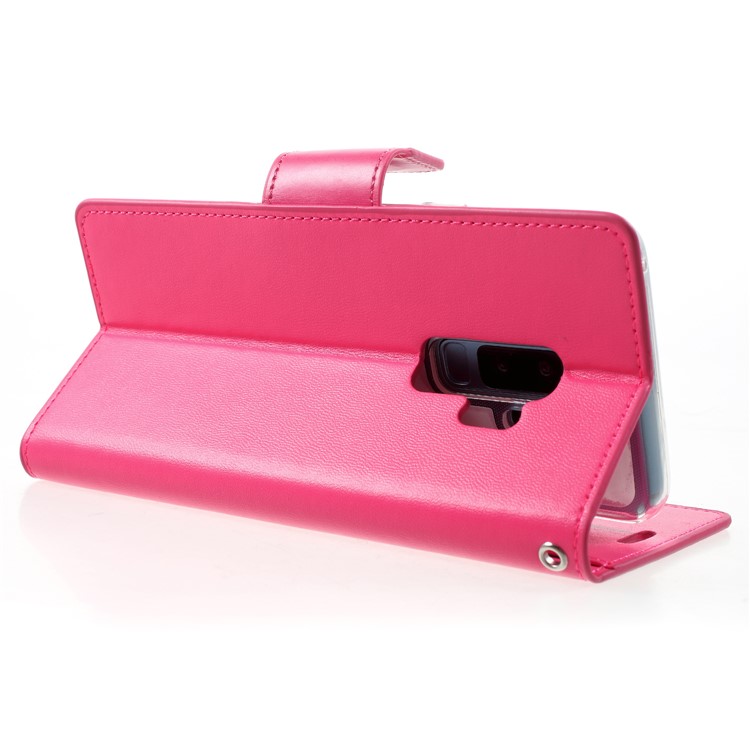 MERCURY GOOSPERY Sonata Diary Leather Wallet Stand Casing for Samsung Galaxy S9 Plus SM-G965 - Rose-5