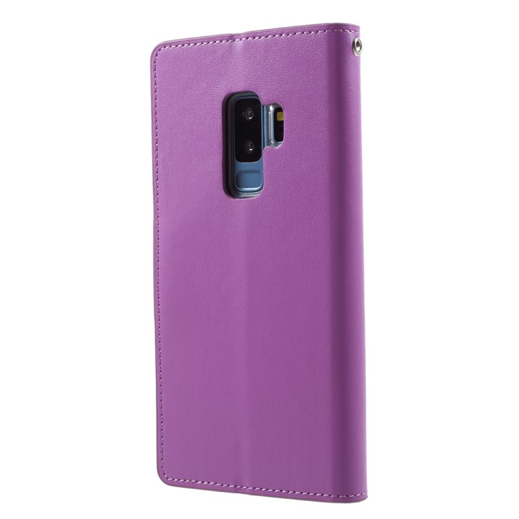 MERCURY GOOSPERY Sonata Diary Leather Magnetic Wallet Stand Cover for Samsung Galaxy S9+ SM-G965 - Purple-2