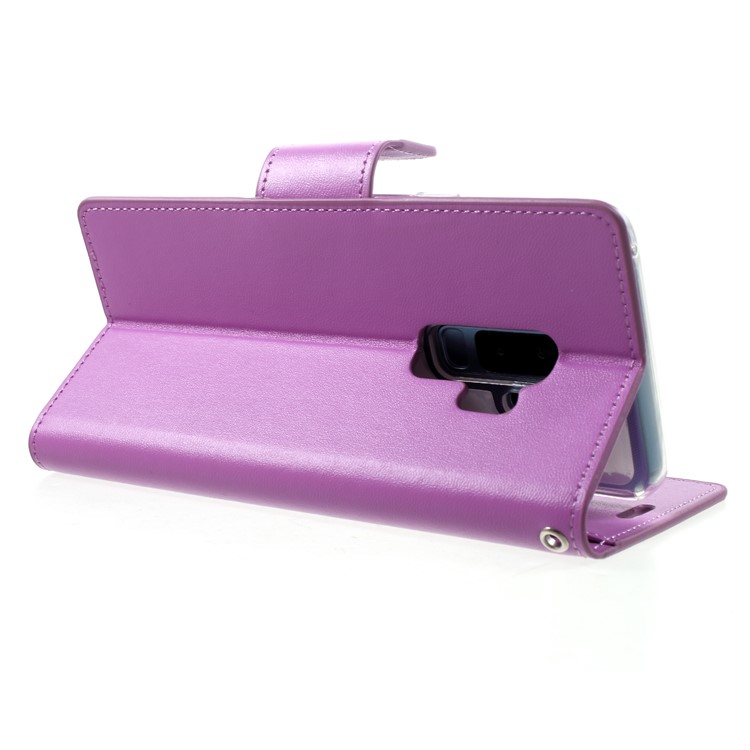 MERCURY GOOSPERY Sonata Diary Leather Magnetic Wallet Stand Cover for Samsung Galaxy S9+ SM-G965 - Purple-5