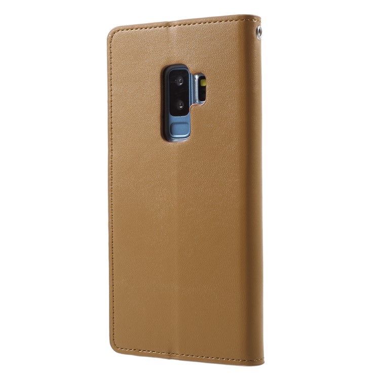 MERCURY GOOSPERY Sonata Diary Leather Magnetic Wallet Stand Case for Samsung Galaxy S9+ SM-G965 - Brown-2