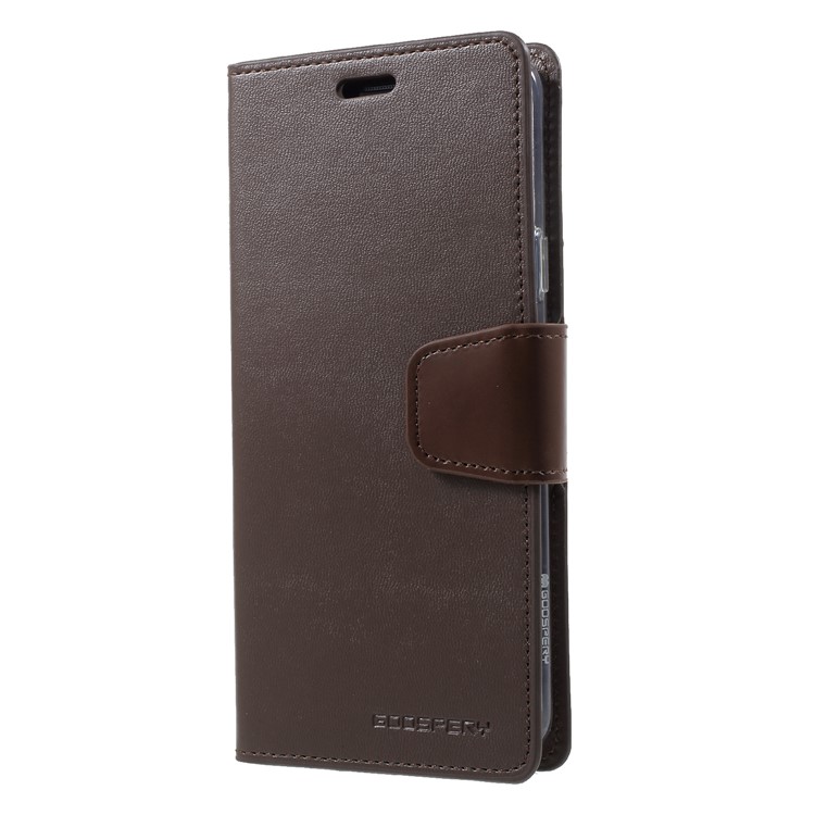 MERCURY GOOSPERY Sonata Diary Leather Wallet Stand Casing with Magnet for Samsung Galaxy S9+ SM-G965 - Coffee-3