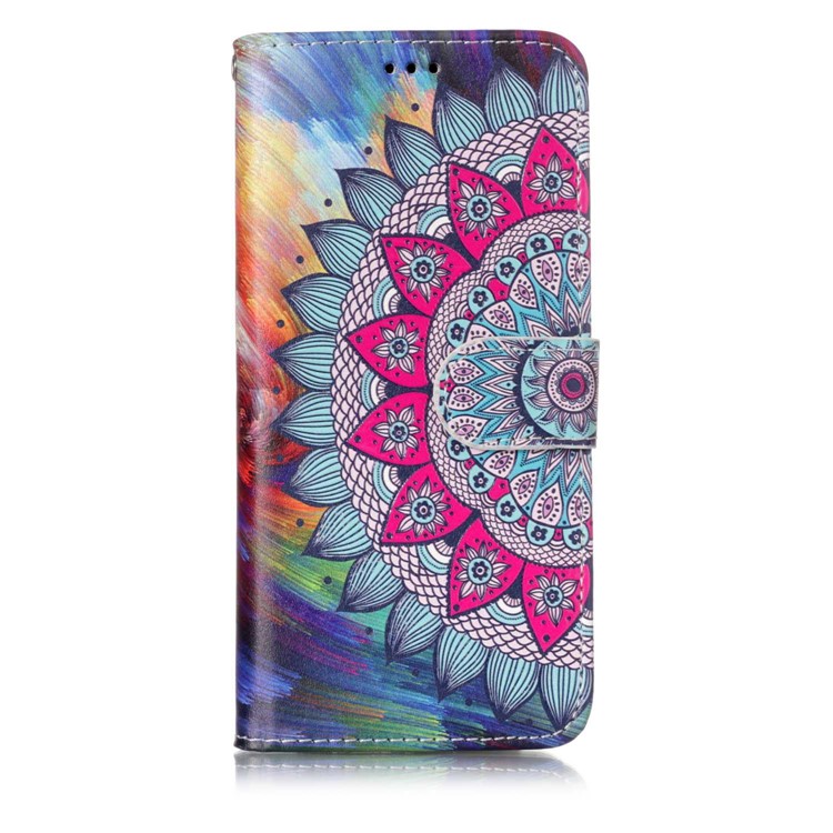 

Printing Pattern Leather Wallet Case with Stand for Samsung Galaxy S9 G960 - Mandala Pattern, Galaxy S9