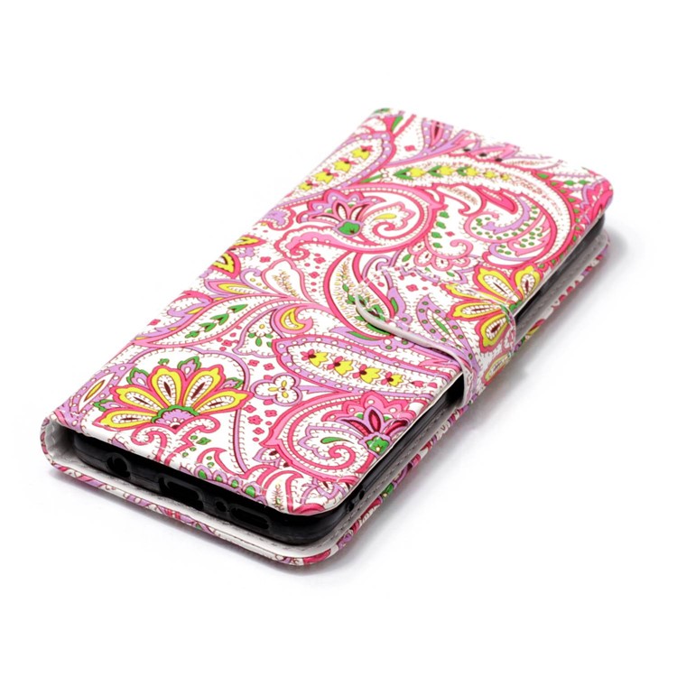 Pattern Printing Leather Wallet Folio Flip Cover for Samsung Galaxy S9 G960 - Beautiful Paisley Pattern-5
