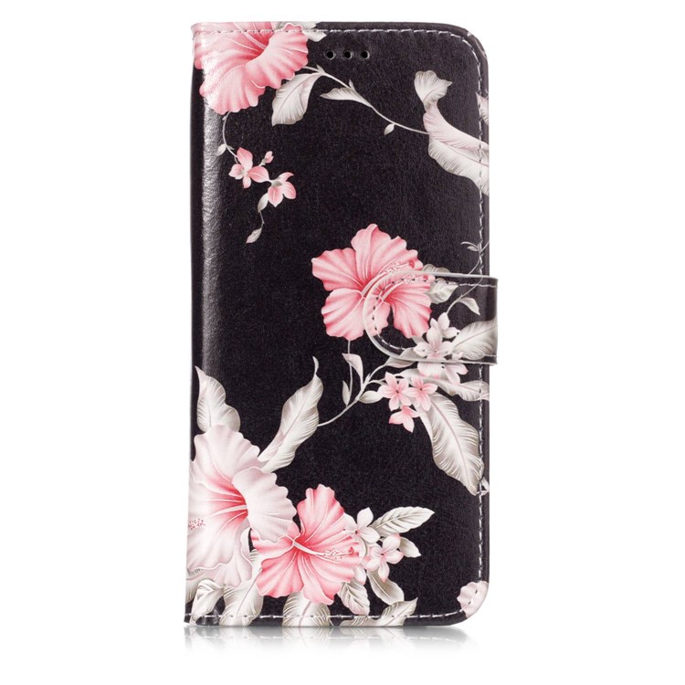 

Pattern Printing Wallet Leather Cover Case for Samsung Galaxy S9+ SM-G965 - Pink Flowers