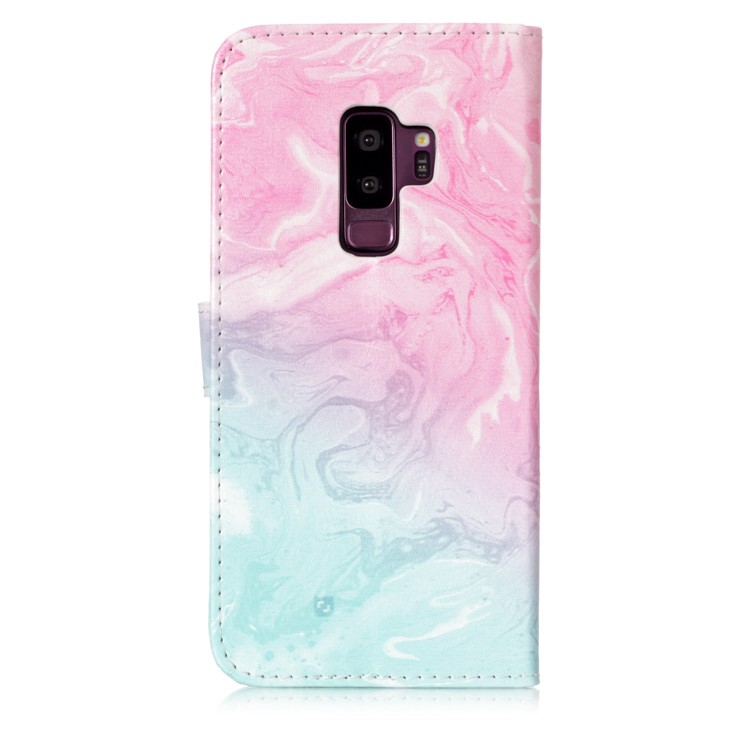 Pattern Printing Wallet Leather Cell Phone Case for Samsung Galaxy S9+ SM-G965 - Colorful Melt Rock-2