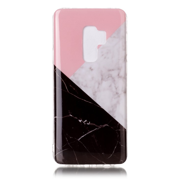 IMD Patterned TPU Phone Cover for Samsung Galaxy S9 Plus G965 - Splicing Marble Pattern-1