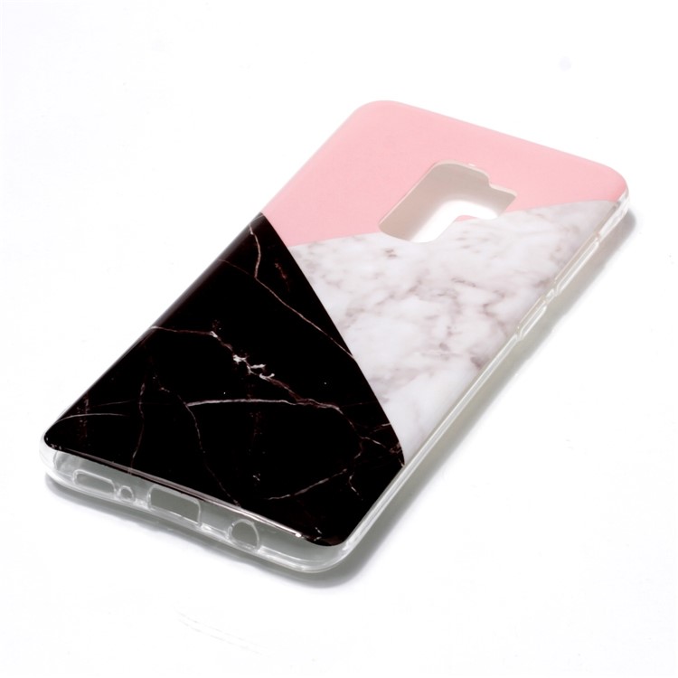 IMD Patterned TPU Phone Cover for Samsung Galaxy S9 Plus G965 - Splicing Marble Pattern-2