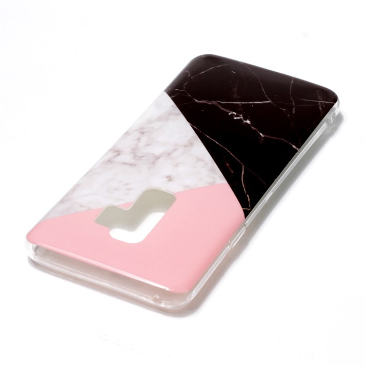IMD Patterned TPU Phone Cover for Samsung Galaxy S9 Plus G965 - Splicing Marble Pattern-3