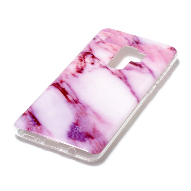 IMD Patterned TPU Soft Case for Samsung Galaxy S9 Plus G965 - Rose Marble-2