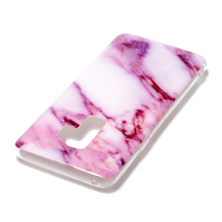IMD Patterned TPU Soft Case for Samsung Galaxy S9 Plus G965 - Rose Marble-3