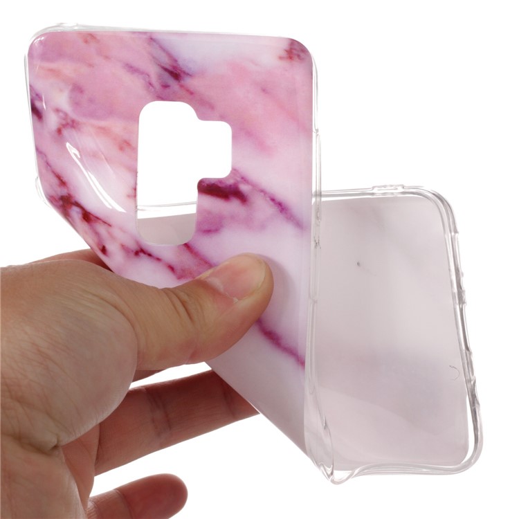 IMD Patterned TPU Soft Case for Samsung Galaxy S9 Plus G965 - Rose Marble-4