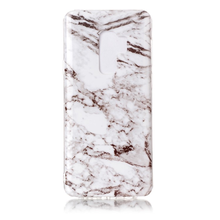 For Samsung Galaxy S9 Plus G965 IMD Patterned TPU Phone Case - Grey Marble-1