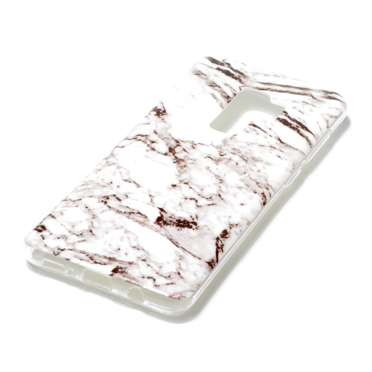 For Samsung Galaxy S9 Plus G965 IMD Patterned TPU Phone Case - Grey Marble-2
