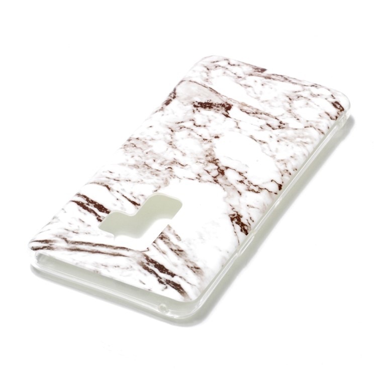 For Samsung Galaxy S9 Plus G965 IMD Patterned TPU Phone Case - Grey Marble-3