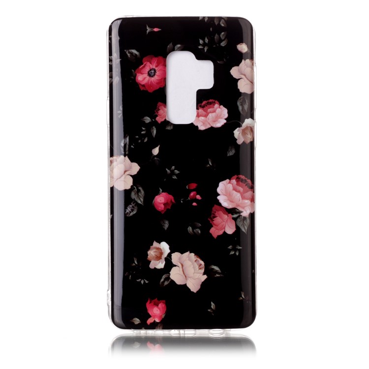IMD Patterned TPU Case Phone Accessory for Samsung Galaxy S9 Plus G965 - Pretty Peonies-1