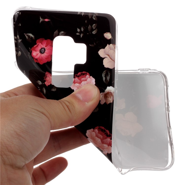 IMD Patterned TPU Case Phone Accessory for Samsung Galaxy S9 Plus G965 - Pretty Peonies-4