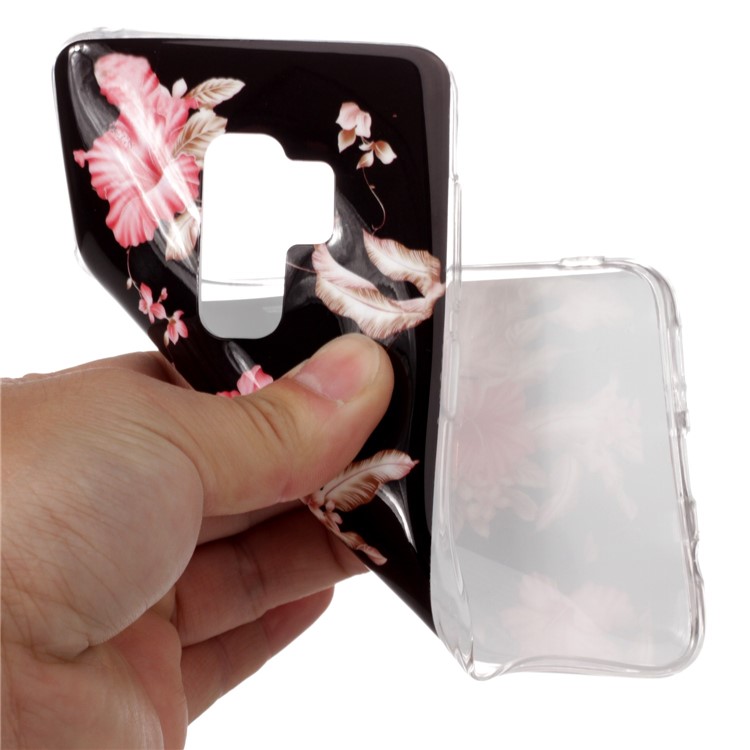 For Samsung Galaxy S9+ G965 IMD Patterned TPU Soft Cover - Beautiful Flowers-4