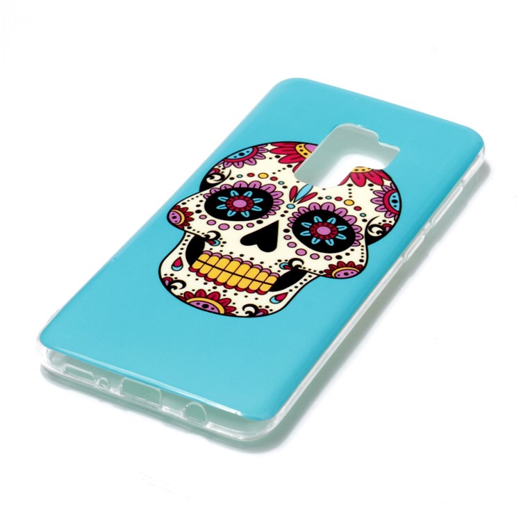 Pattern Printing IMD TPU Protective Case for Samsung Galaxy S9+ SM-G965 - Sugar Skull-2