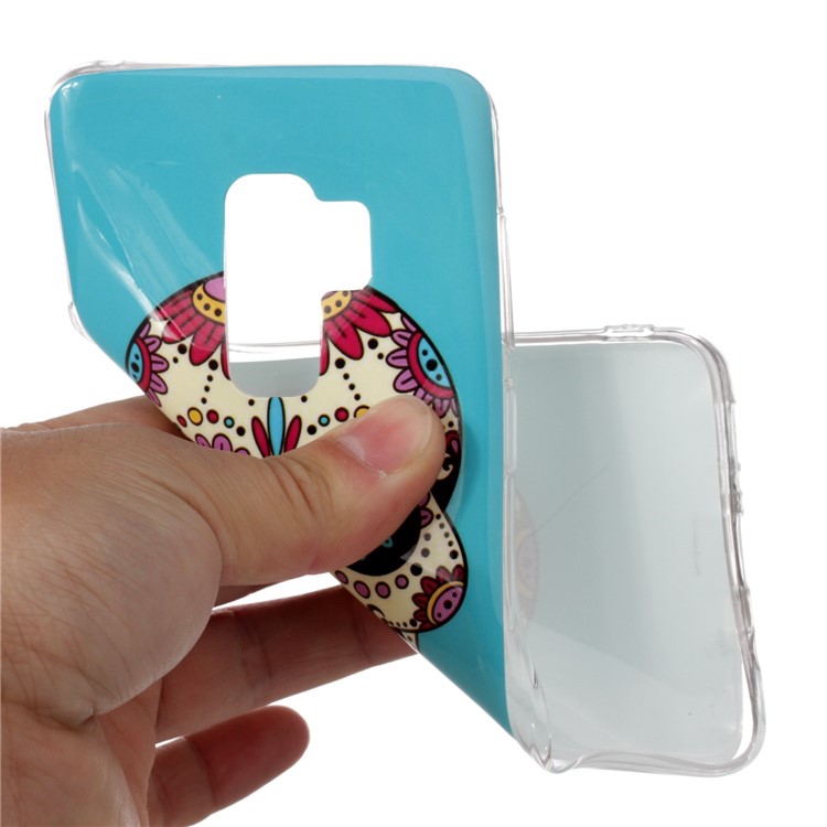 Pattern Printing IMD TPU Protective Case for Samsung Galaxy S9+ SM-G965 - Sugar Skull-4
