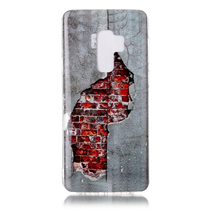 

Pattern Printing IMD TPU Shell Cover Case for Samsung Galaxy S9+ SM-G965 - Cracked Wall