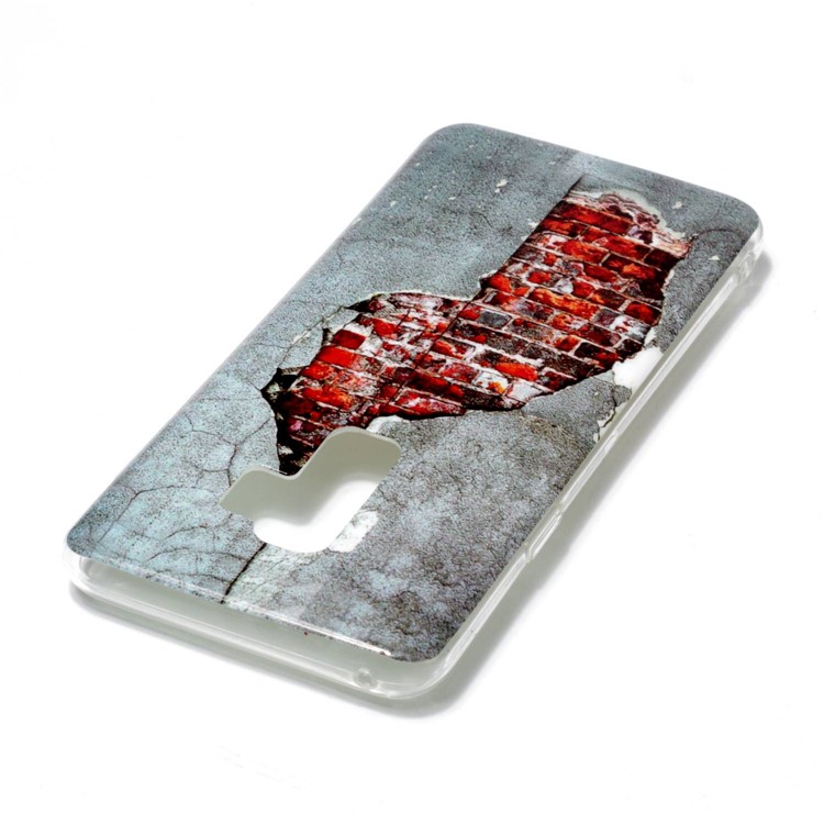 Pattern Printing IMD TPU Shell Cover Case for Samsung Galaxy S9+ SM-G965 - Cracked Wall-3