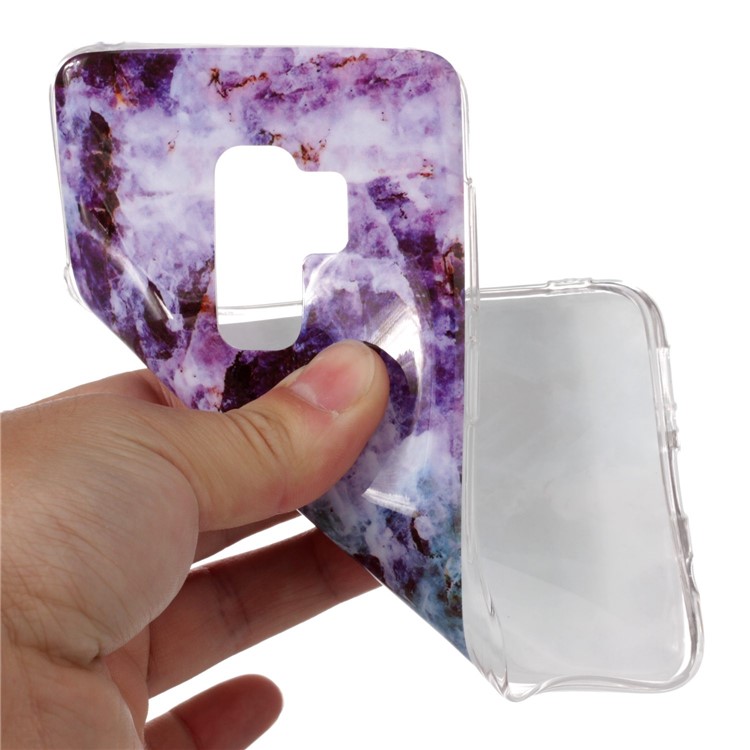 Pattern Printing IMD TPU Phone Cover Case for Samsung Galaxy S9+ SM-G965 - Colorized Marble Pattern-4