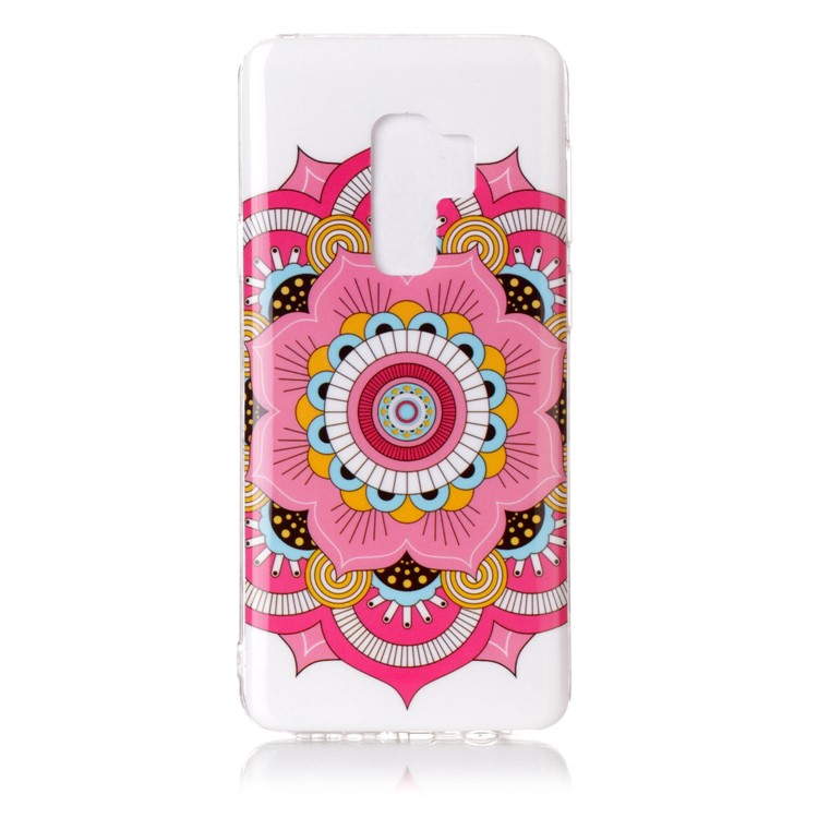 Pattern Printing IMD TPU Case Accessory for Samsung Galaxy S9+ SM-G965 - Colorized Flower-1